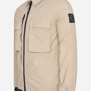 Forte polyamide overshirt - sandstone