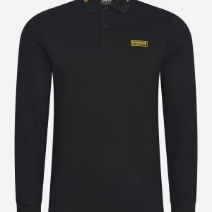 Legacy tipped ls polo - black