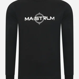 LS logo print tee - jet black