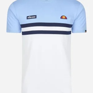 Venire tee - light blue white navy