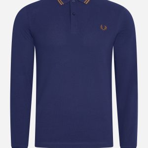 LS twin tipped shirt - french navy