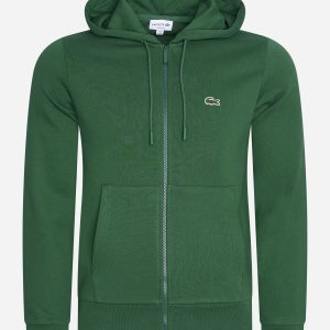 Zip through hoodie - green