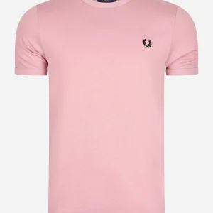 Ringer t-shirt - chalky pink