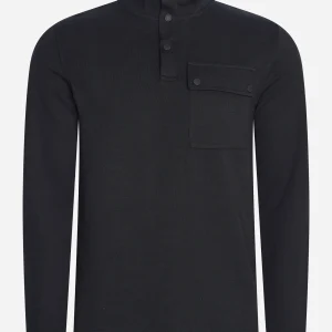 Lever funnel sweat - black