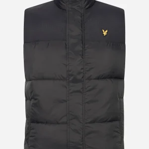 Wadded gilet - jet black