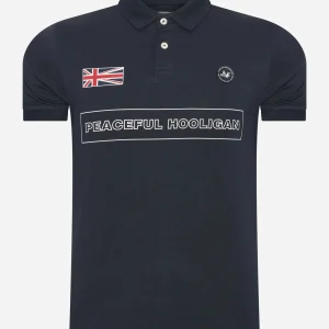 Flag polo - navy