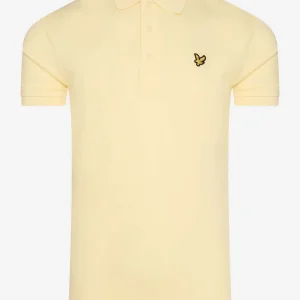 Plain polo shirt - lemon