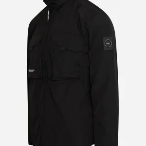Acier ma-2 overshirt - black