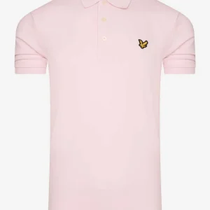 Plain polo shirt - stonewash pink