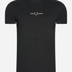 Embroidered t-shirt - black