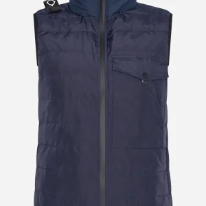 Softshell down quilt gilet - ink navy