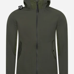 Softshell full zip hooded jacket - oil slick