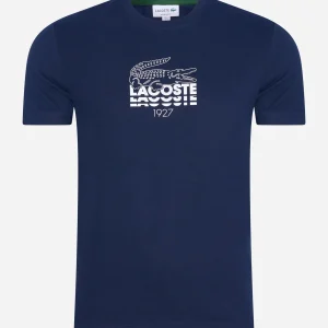 Lacoste branding t-shirt - navy blue