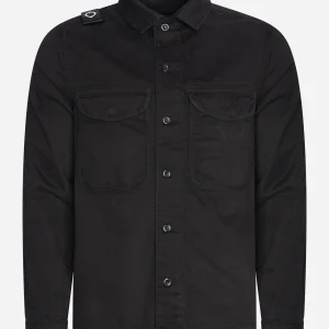 Two pocket overshirt - jet black