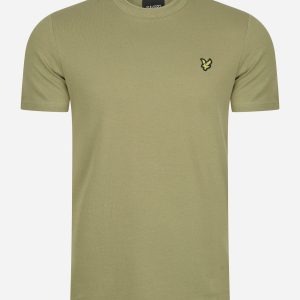 Crest tipped t-shirt - seaweed