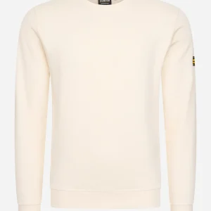 Racer badge sweat - whisper white