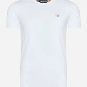 Tartan sports tee - white