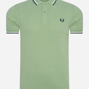 Twin tipped fred perry shirt - pistachio