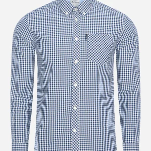 Gingham shirt - dark blue