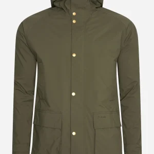 Waterproof hooded bedale - olive dress