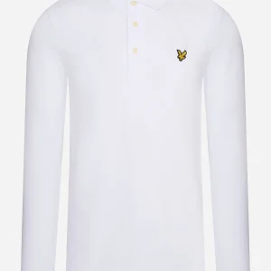 LS polo shirt - white