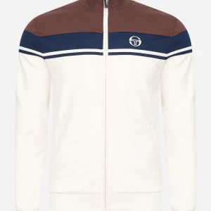 Damarindo track top - gardenia deep mahogany