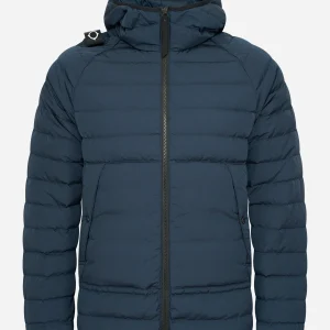 Hooded down jacket - ink navy