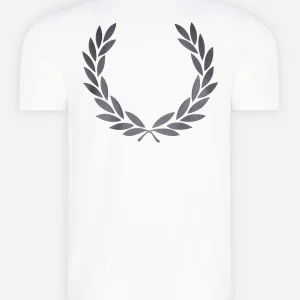 Graphic branded t-shirt - snow white