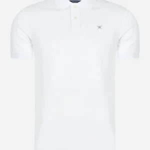 Cotton pique polo shirt - optic white