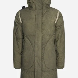 Awp long down coat - oil slick