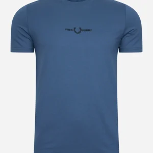 Embroidered t-shirt - midnight blue