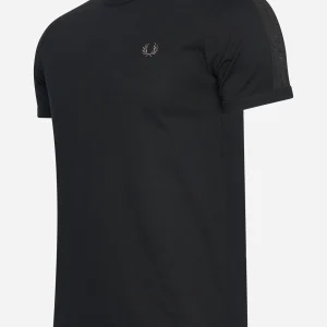 Tonal tape ringer t-shirt - black