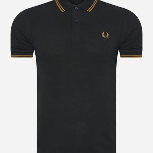 Twin tipped polo - dark caramel black