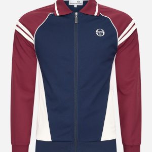 New ascot track top - maritime blue tibetan red