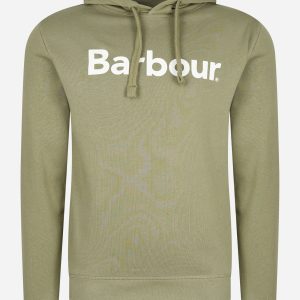 Logo popover hoodie - bleached olive