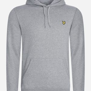 Pullover hoodie - mid grey marl