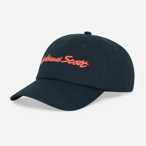 Script embroidery baseball cap - dark navy