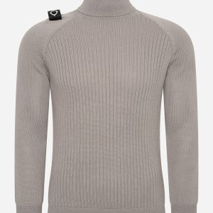 Roll neck knit - dark slate