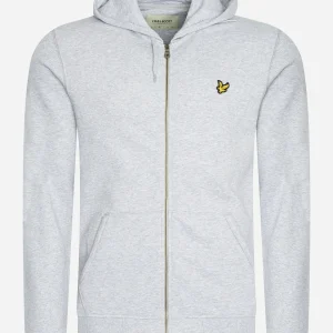 Zip through hoodie - light grey marl