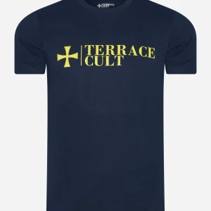 Cult x logo tee aw - navy