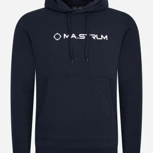 Chest print overhead hoody - ink navy