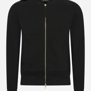 Full zip bomber sweat - jet black