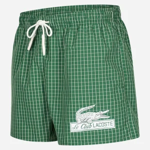 Checkered swimming trunks - green lapland