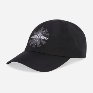 Graphic print cap - black