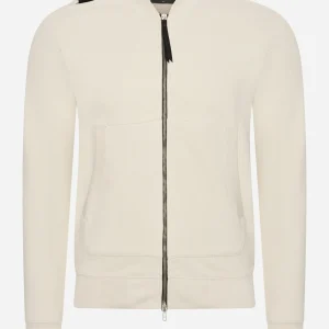 Full zip bomber sweat - aluminium