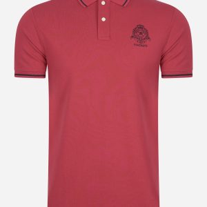 Heritage logo polo - claret