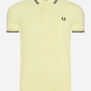 Twin tipped fred perry shirt - wax yellow