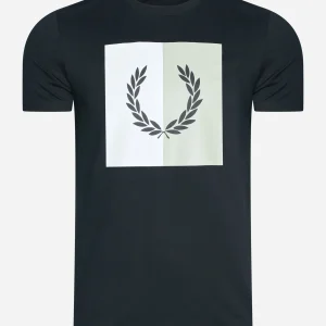 Laurel wreath graphic t-shirt - black