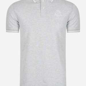 Heritage logo polo - grey marl