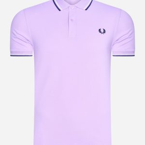 Twin tipped fred perry shirt - lilac soul